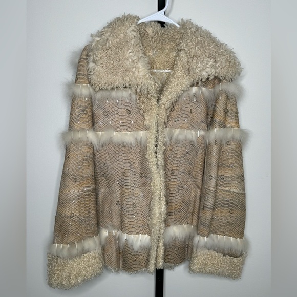 Emilio Bautista Snake and Lamb Women's Jacket - Exquisite Luxury and Style - Picture 1 of 9